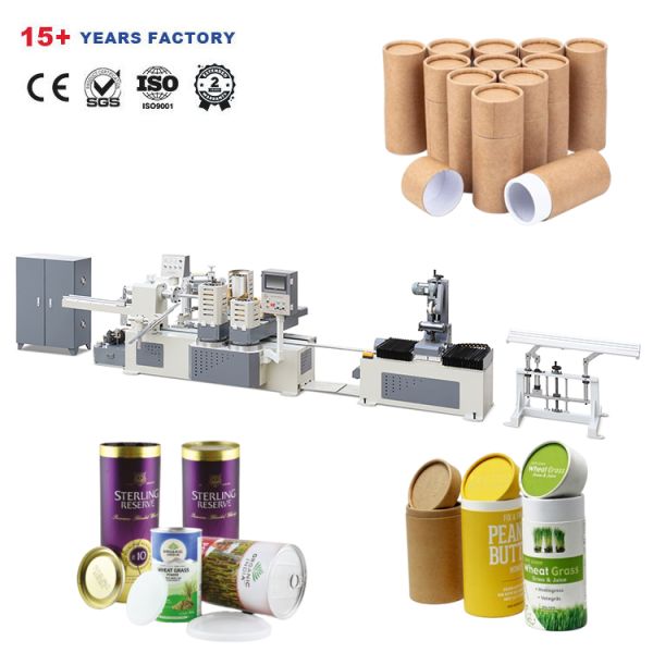 Factory Direct High Efficiency Paper Can Production Line POE Composite Cans for Christmas Gift Packaging