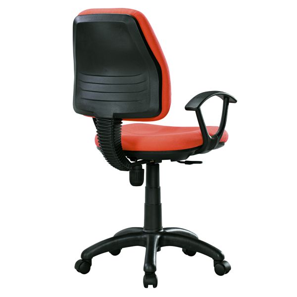 Manager & Staff Fabric Computer Chair , Modern Orange Fabric Task Chair