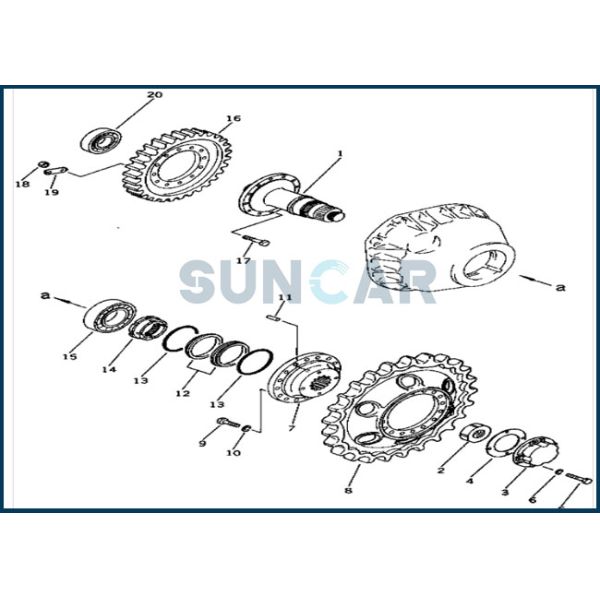 170-27-00010 1702700010 плавая уплотнений стороны уплотнения масла для бульдозера KOMATSU D85 D31A