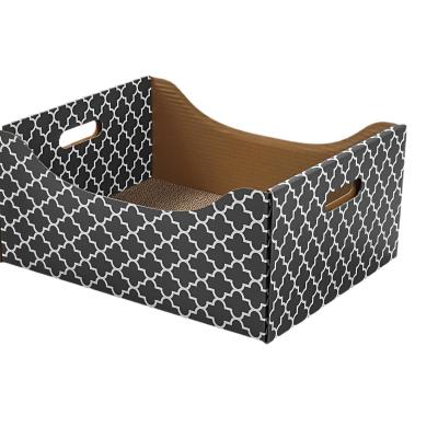 Heavy Duty Double-Sided Cardboard Cat Scratcher Bed Indoor Cats' Refillable Scratch Pad and Tree