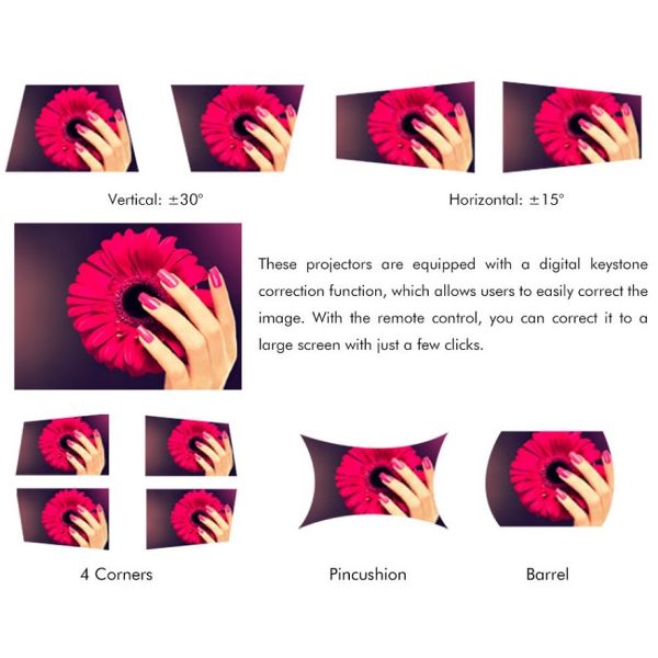 High Brightness 6500 Lumen  Multimedia Projector For Classroom