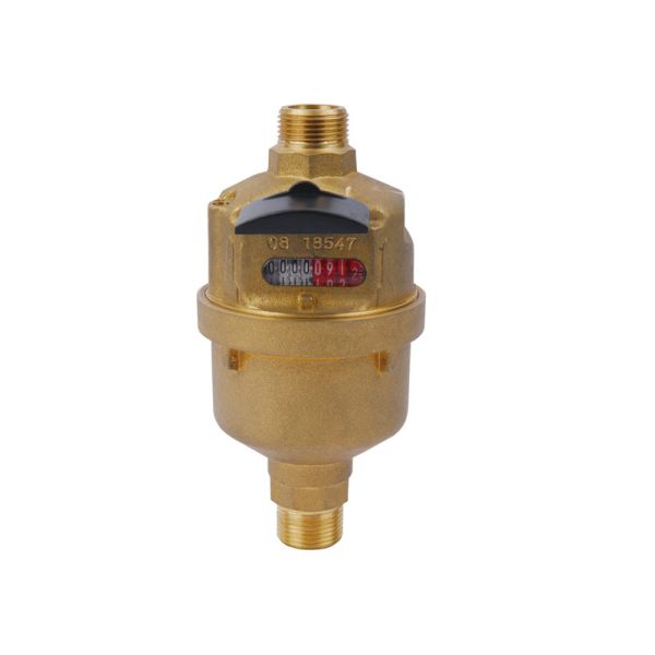 Domestic Multi Jet Brass Water Meter Anti-theft for Cold / Hot Water LXH-15A