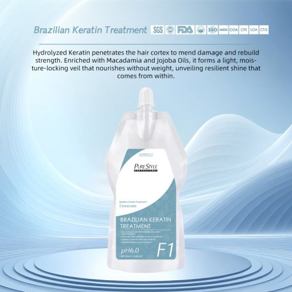 OEM Wholesale Factory Supply Purestyle Brazilian Keratin Hair Treatment Cream Smooth Hair Care Conditioner Nourishing Straightening
