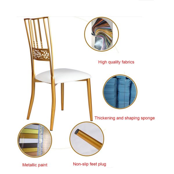 25*25*1.0mm Natural Chiavari Chair Wedding With 6cm Seat