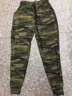Men's Camo Print Joggers Elastic Waist And Cuffs Army Print Jogger Pants