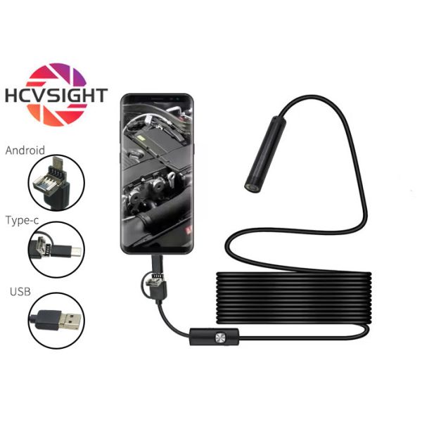 調整可能なLEDライト付きUSBスネーク検出カメラ3IN1防水内視鏡