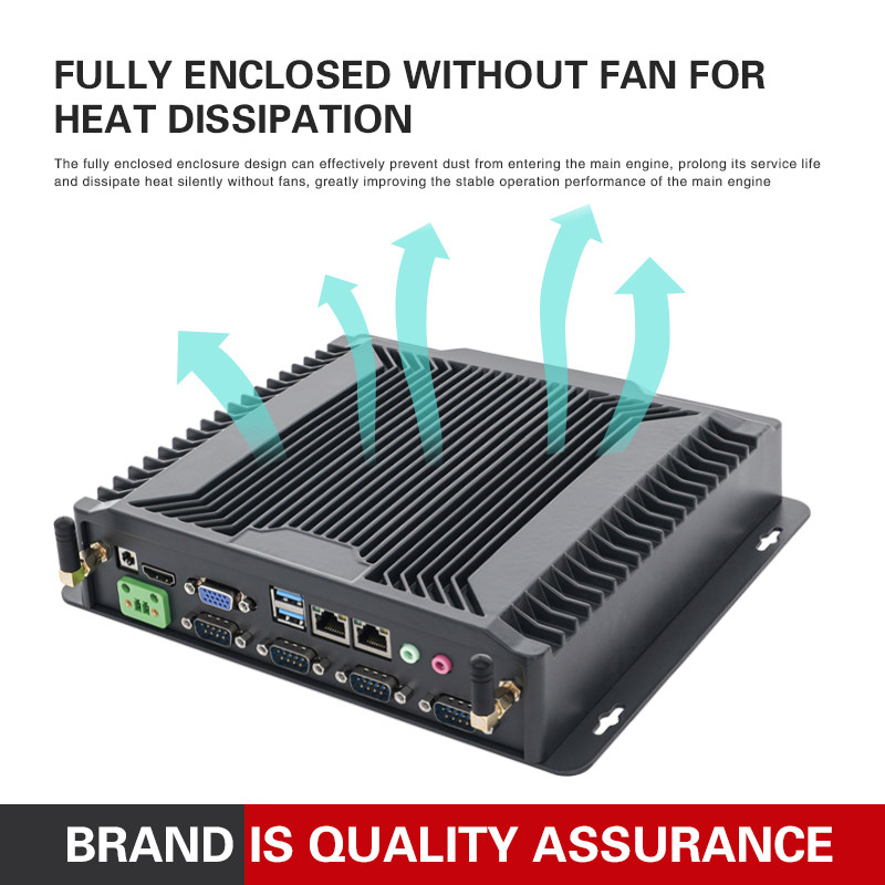 Fanless изрезанный мини ПК с серийным портом