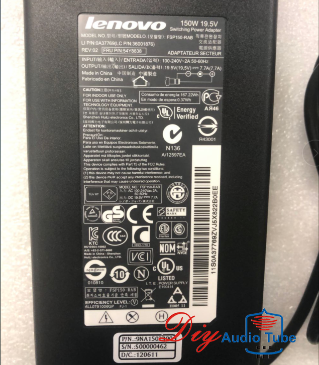 Charger AC Adapter 150W 19.5V 7.7A for lenovo B300 B305 C305 C320 C340 power supply