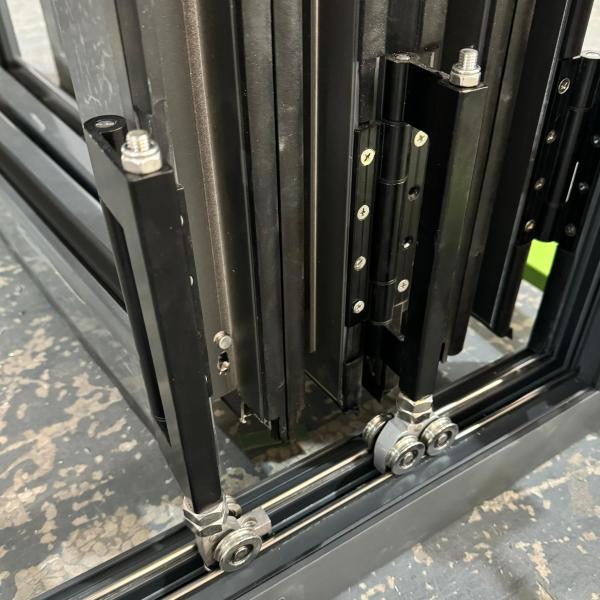 Thermal break aluminum folding door customized product double tempered glass