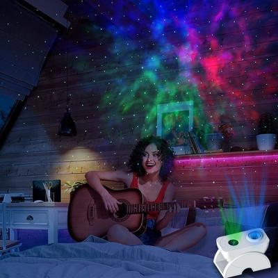 Laser do diodo emissor de luz do projetor das estrelas da noite do controle da voz um gerencio de 360 graus