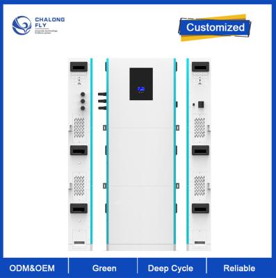 O sistema do armazenamento da bateria de lítio do ODM LiFePO4 do OEM empilhou a bateria de lítio de 48V 100AH200AH personalizou blocos da bateria de lítio