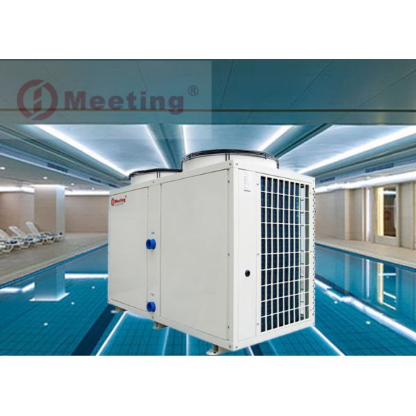Galvanized Steel Sheet 50kw Air Source Heat Pump Constant Temperature 38℃ Spa Pool Pump