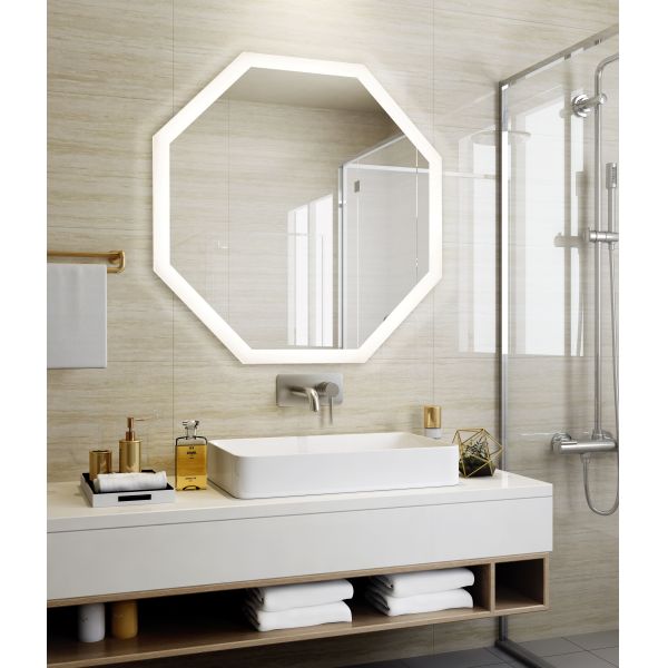 Заднесветное макияж освещенная стена отеля индивидуальный размер светодиодное зеркало ванной с светом