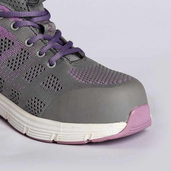 Fly Knit ткань стальной пальцы шнурки до ASTM одобренные оливкоустойчивые обувь безопасности труда