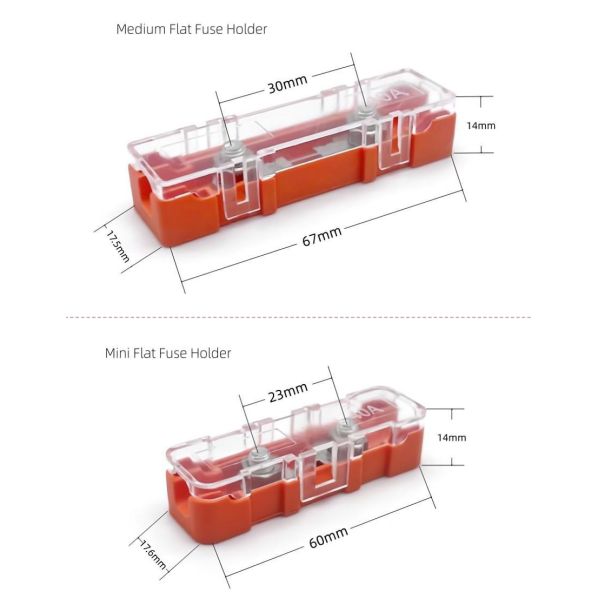 Fuerza M5 Bolt MIDI ANG ANS caja de contenedor de fusible de tira para automóvil motocicleta automotriz