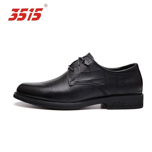 Round Toe Viscose Black Leather Shoes Cowhide PU Insoles Lightweight