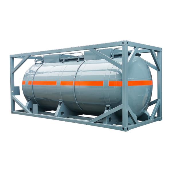 Aluminum 20 Foot ISO Tank Container With External Dimensions 6058mm*2438mm*2591mm