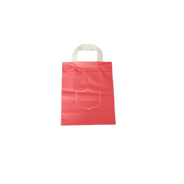 La poignée en plastique faite sur commande lisse de LDPE met en sac recyclable et réutilisable