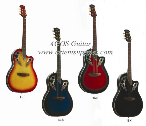 41inch Quality Round back electric Acoustic guitar wooden guitar-AF4120CR-EQ1