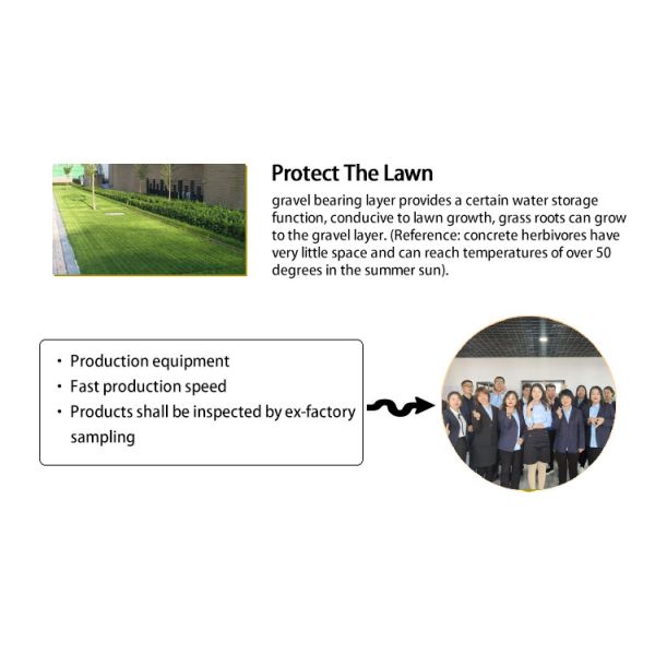 CE/ISO9001/ISO14001 Certified 38 48mm Plastic Grass Paver for Parking Lot and Driveway