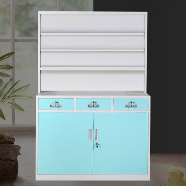 Stainless Steel Medicine Display Cabinet 0.5mm Thickness With Swing Door