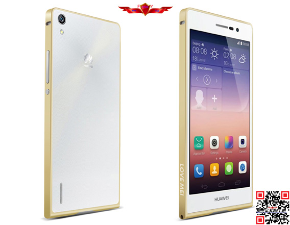 Fashion Design Ultra Thin 0.7MM Aluminum Bumper For HUAWEI P7 Multi Color Gift Box Yes