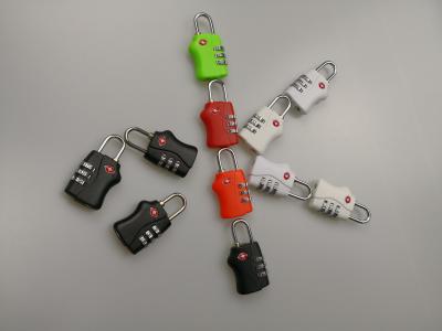 TSA Safety Three Number Combination Lock Color Customized For PE Bag / Foam Bag