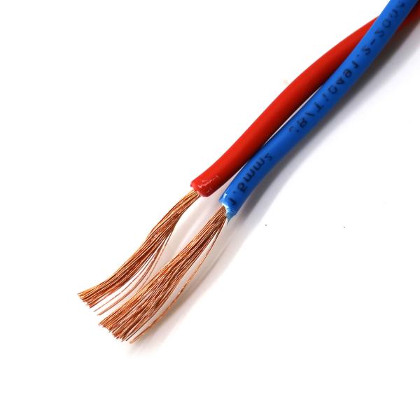 Low Voltage Double Pvc Insulated Flexible Cable , RVS 2*1.5 Electric Cable Wire For Construction