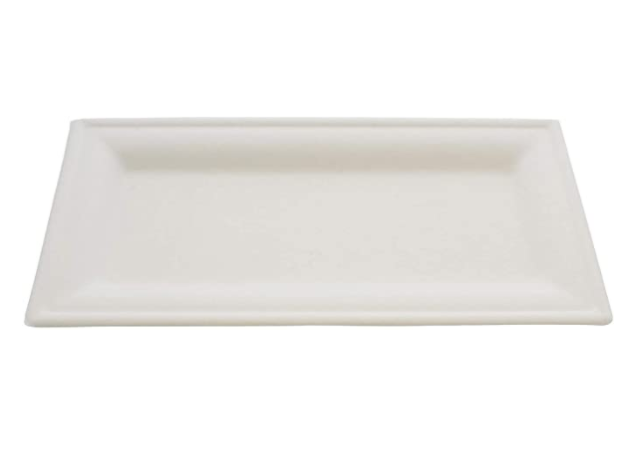 10x5 Inch Oilproof Biodegradable Sugarcane Bagasse Plates