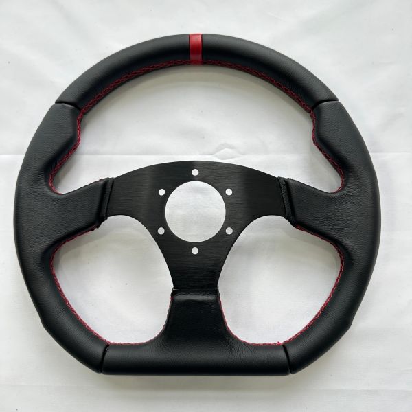 14Inch Track Racing Steering Wheels Flat Microfiber Leather Car Drift PC Game PCD 6x70mm