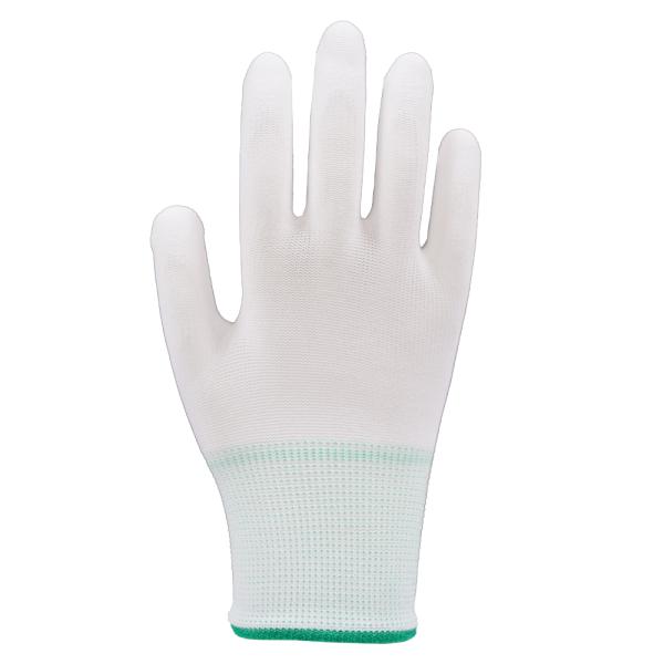 13 Gauge PU Coated Polyester Handling Gloves Breathable Polyester Gloves