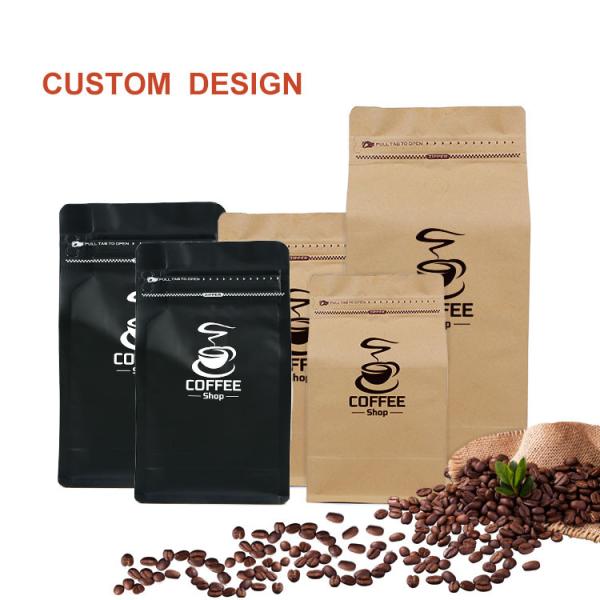 Topline 50-200Mic Kraft Paper Packaging Bags Biodegradable Stand Up Pouches
