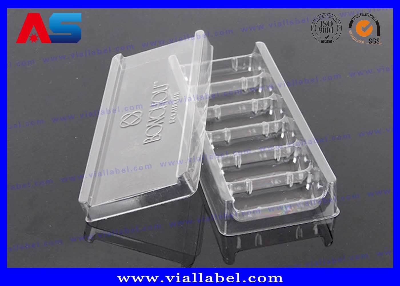 Изготовленная на заказ коробка фармацевтической упаковки для пробирок 10pcs 2ml Amp с пластиковыми подносами