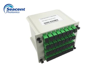 Fiber Optic SC APC Cassette PLC Splitter 2x32 Insertion Type