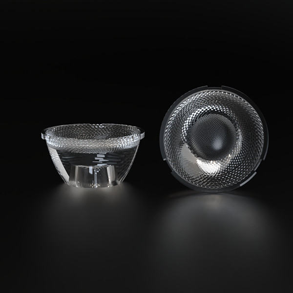 PC Material LED Lens for Wall Washer with 24° Anti-Glare and 88% Efficiency