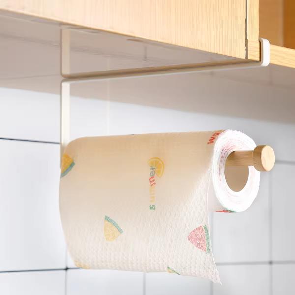 Kitchen Organiser Metal Kitchen Paper Holder Cabinet Closet Tissue Holder Paper Towel Holder