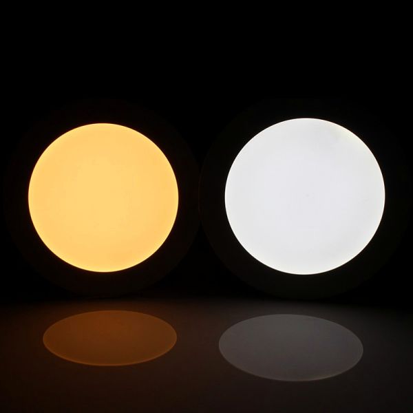 18W Flat Led Panel Light , Square Round / Warm Cool White Indoor Lighting