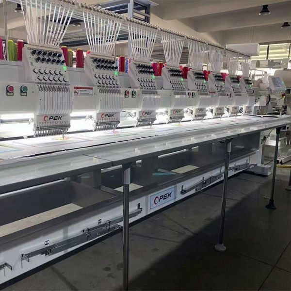 8 Heads Embroidery Machine Industrial Automatic T Shirt Garment Flat Computerized Embroidery Making Machine