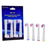 Eb-17A Cepillo de dientes eléctrico de cerdas suaves Reemplazo de cabeza redonda para uso oral B