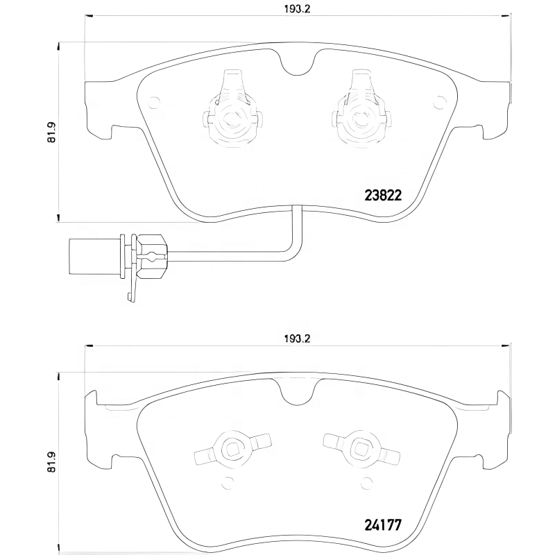 3w0 698 151 Aa Adecuado para el conjunto de pastillas del freno delantero de Bentley
