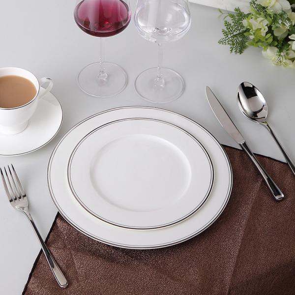 Exquisite 10 25.8x1.8cm Gold Rim Bone China Dinnerware Set Cup