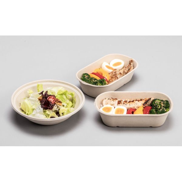 Wood Pulp Burger Container Making Machine With Trimming And Stacking Robot