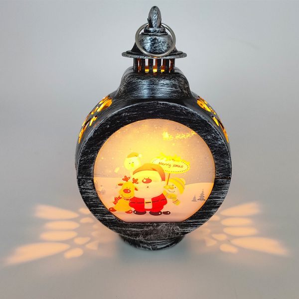 Personalized Photo Lantern Sublimation Blank LED Christmas Lanterns Hanging Ornaments Christmas Decorations