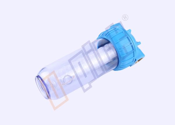 Blue Lid PP Cartridge Filter Housing SGS Certification For Drinking Water Purifier