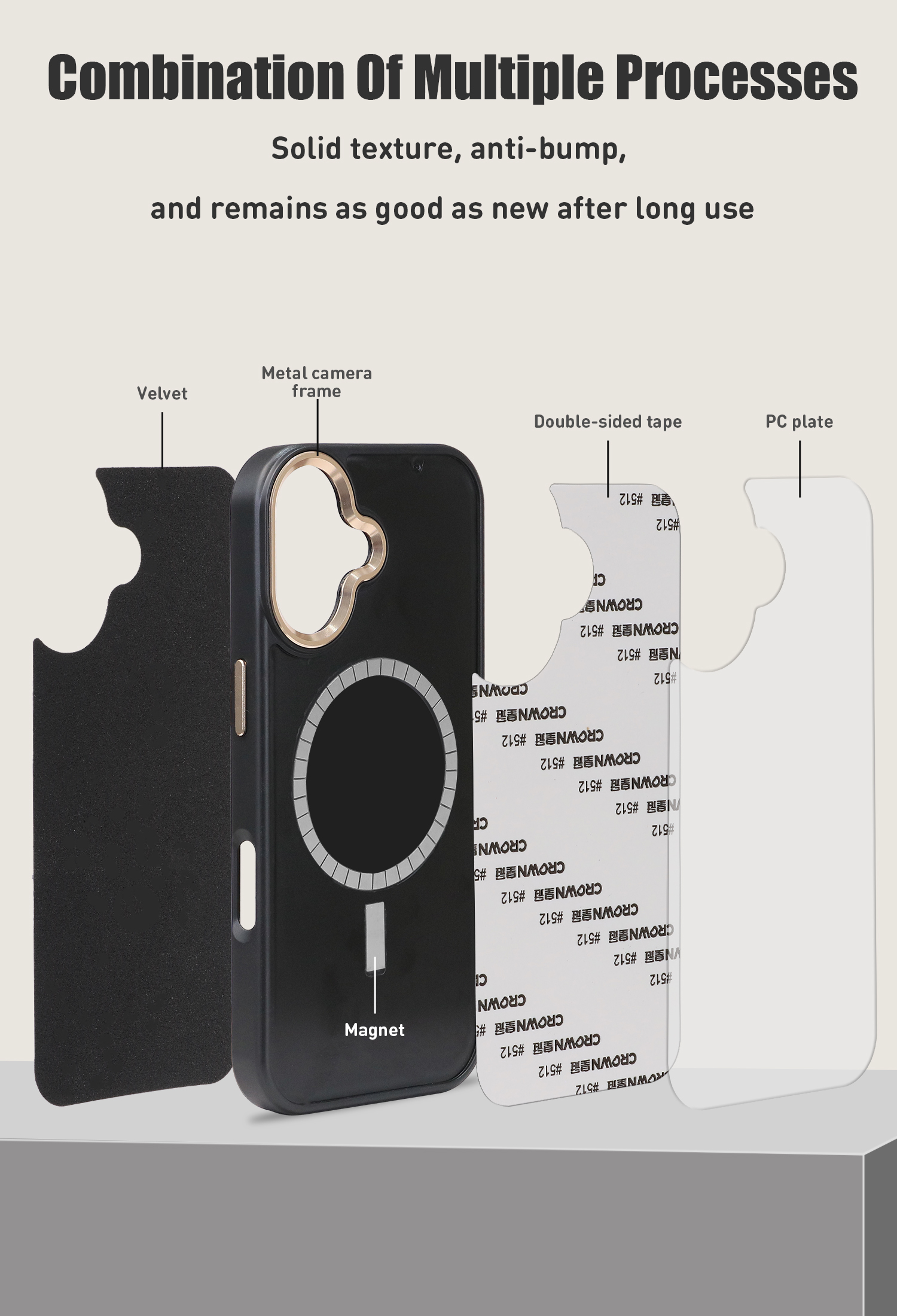 Custom 3M Shockproof Magnetic Mobile Phone Case With Blank UV Printing And Sublimation Plate for iPhone 17 Pro Max