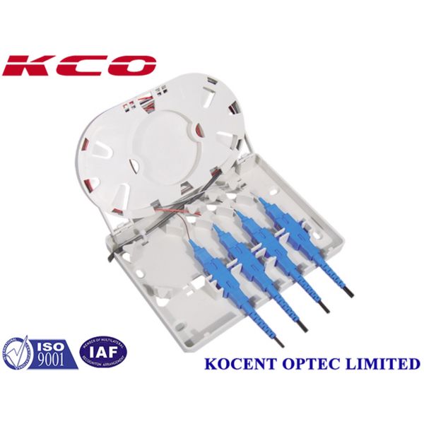 屋内光ファイバーの終了箱のWallmountのソケット4の中心FTTH FTTB SC FC LC ST E2000