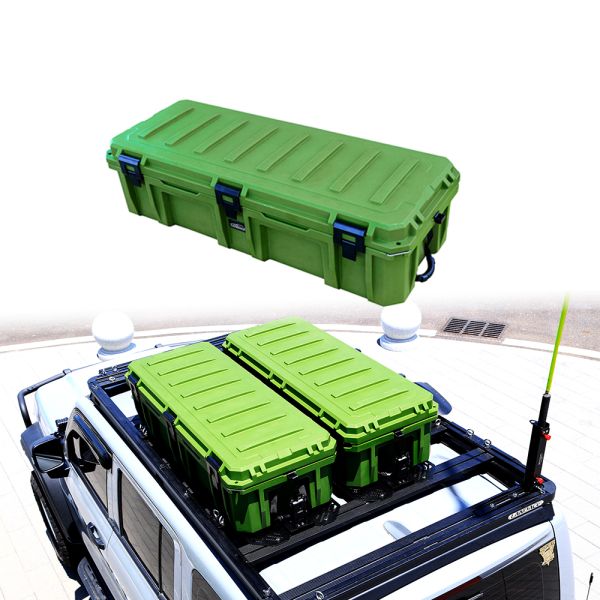 Off-Road 110L Green Rugged Cargo Overlanding Cases Universal Fit for All Vehicles