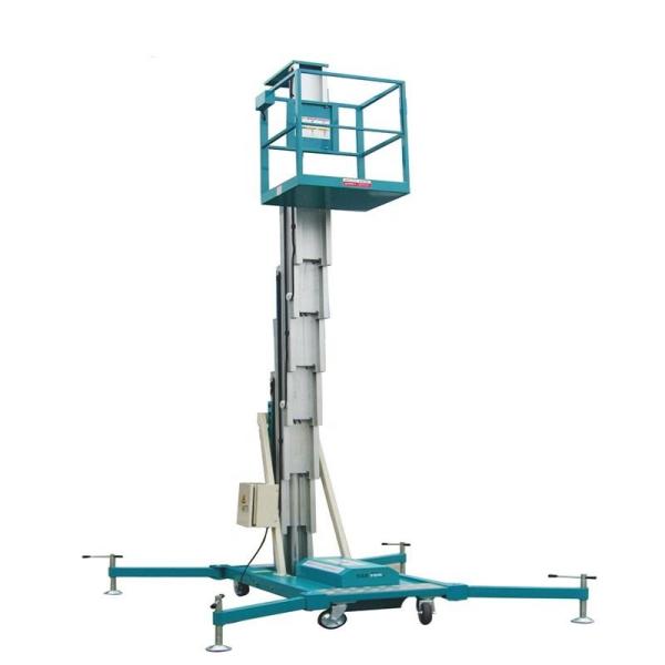 120kg Power Elevated Work Platform 12m Vertical Mast Boom Lift