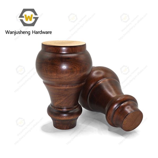 Gourd-shaped Solid Wood Table Legs Antique Furniture Sofa Cabinet Bed Guest Room Living Room Hardware Accessories
