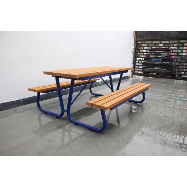 Наружный пикник из переработанного пластика с скамейками водонепроницаемый